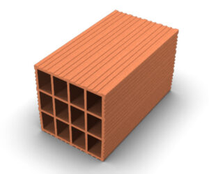 Medidas: 18 x 18 x 33. Peso por unidad: 6,000 kg. Cantidad de ladrillos por m²: 15 unidades. Cantidad de ladrillos por pallet: 90 unidades. Peso por pallet: 540 kg. 